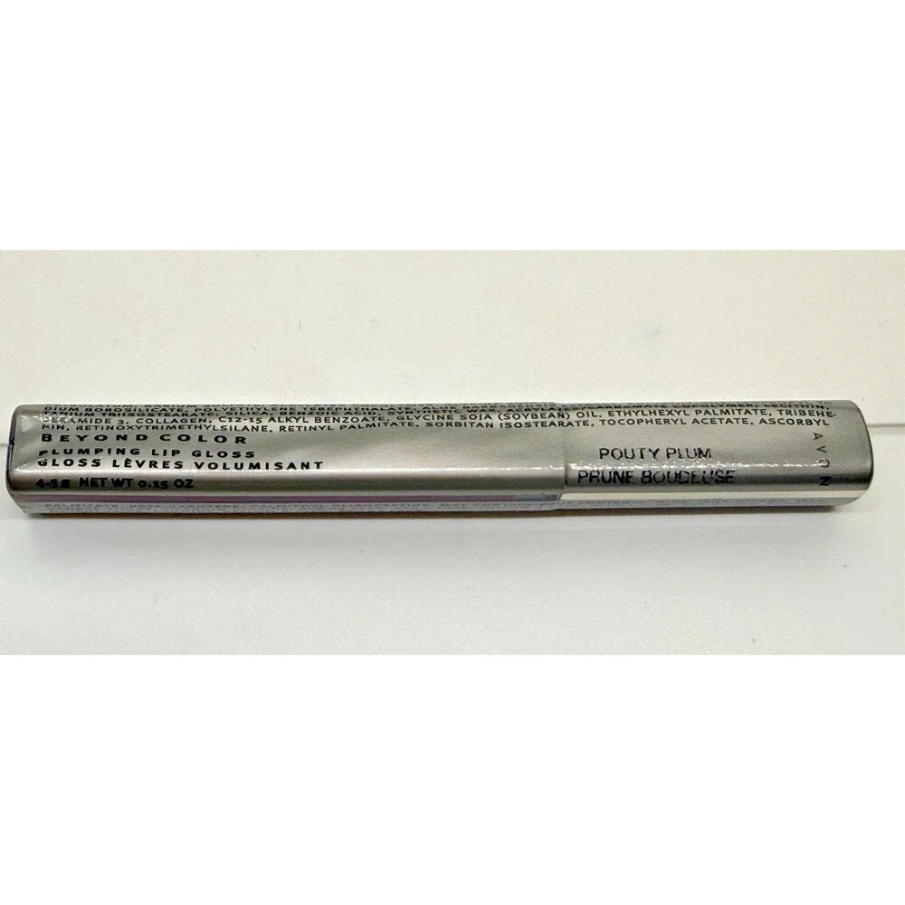 Avon Beyond Color Plumping Lip Gloss‎ Pouty Plum C Prune New Sealed Discontinued